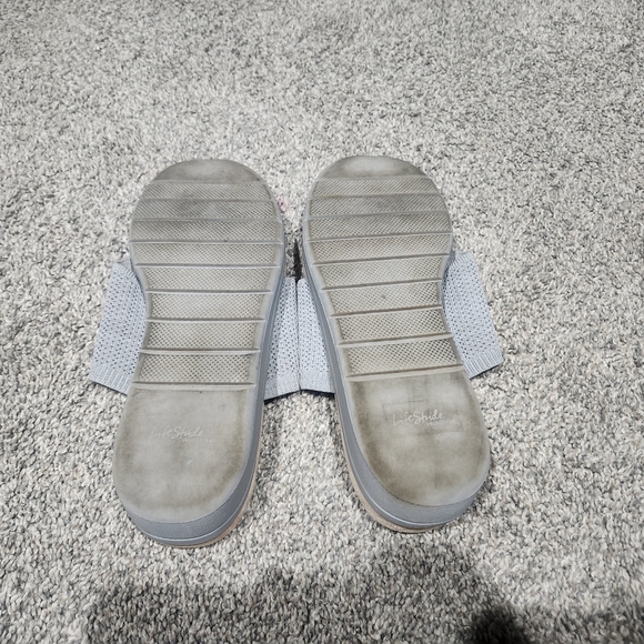 Lifestride Stylish Gray Knit Slip-On Sandals Womens Size 11 Wide - Picture 6 of 6